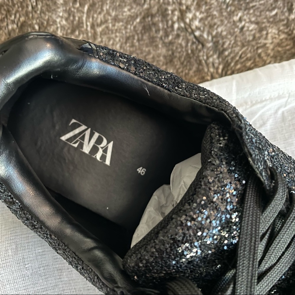 Zara Black Glitter Shoes - Picture 5 of 5
